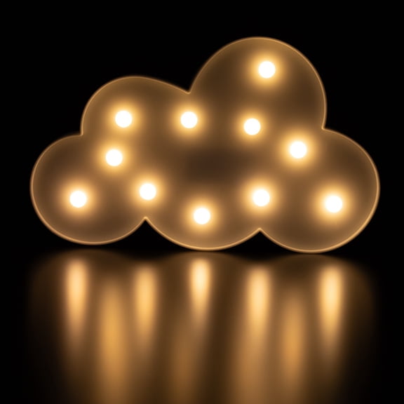 Northlight LED Lighted Cloud Marquee Wall Art - 11.5" - White