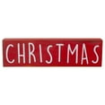 thumbnail image 1 of Northlight 11.75" Wooden Red and White Rectangular "Christmas" Tabletop Plaque, 1 of 4