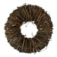 thumbnail image 1 of Northlight 12" Brown Rustic Twig and Tree Bark Artificial Spring Wreath, 1 of 3