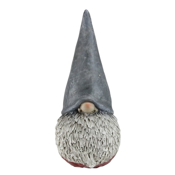 Northlight 12” Gray and Red Chubby Christmas Gnome Figure with Tall Hat