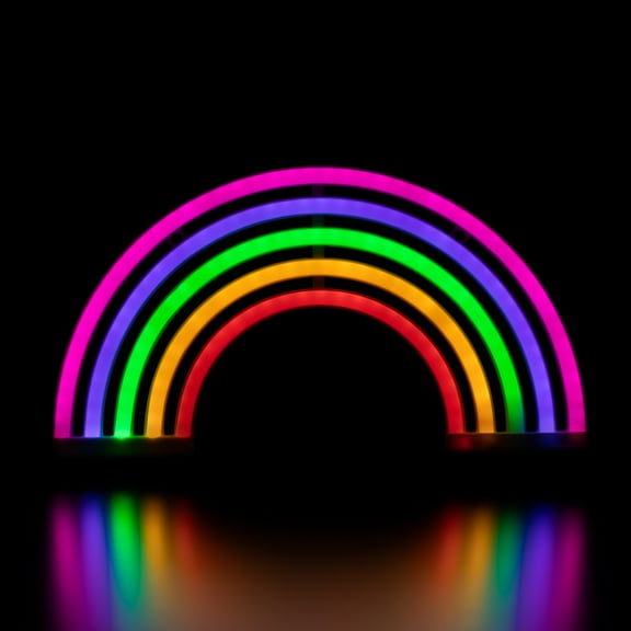 Northlight LED Rainbow Neon Lighted Wall Art - 12" - Mutlticolor