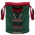 thumbnail image 1 of 12" Red and Green Christmas Light Storage Organizer with Clear Window, 1 of 3