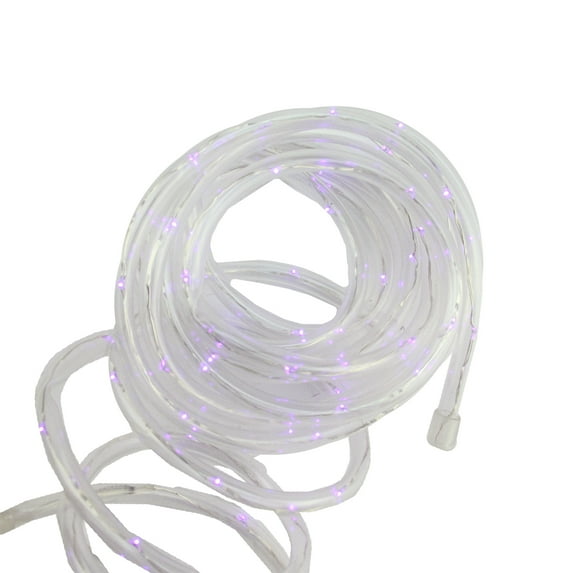 Northlight 12' Solar Powered Multi-Function Purple LED Indoor/Outdoor Christmas Rope Lights with