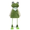 thumbnail image 1 of Northlight 12" Spring Frog with Scarf Standing Easter Decoration - Green/Tan, 1 of 2
