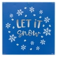 thumbnail image 1 of Northlight 12" Square 'Let it Snow' Woodblock Christmas Sign, 1 of 3