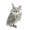 thumbnail image 1 of Northlight 12" Standing White and Gray Owl Table Top Christmas Figure, 1 of 6
