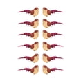 thumbnail image 1 of Pack of 12 Delightful Red and Pink Bird Christmas Ornaments 5", 1 of 2