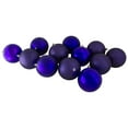 thumbnail image 1 of Northlight Shatterproof 4-Finish Christmas Ball Ornaments - 4" (100mm) - Indigo Blue - 12ct, 1 of 4