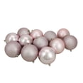 thumbnail image 1 of Northlight 12ct Shatterproof 4-Finish Christmas Ball Tree Ornament Set 4" - Pink, 1 of 3