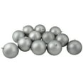 thumbnail image 1 of Northlight 12ct Shatterproof Matte Christmas Ball Ornament Set 4" - Gray, 1 of 4