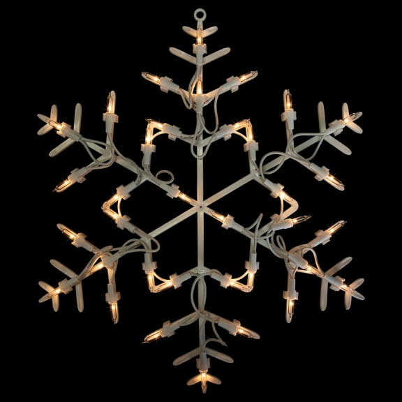 Northlight 13.5" Lighted Snowflake Christmas Window Silhouette Decoration
