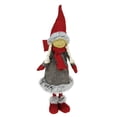 thumbnail image 1 of Northlight 13.5" Red and Gray Young Girl Gnome with Trimmed Coat Christmas Decoration, 1 of 1