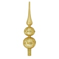 thumbnail image 1 of Northlight 13" Elegant Matte Gold Glittered Finial Christmas Tree Topper, 1 of 1