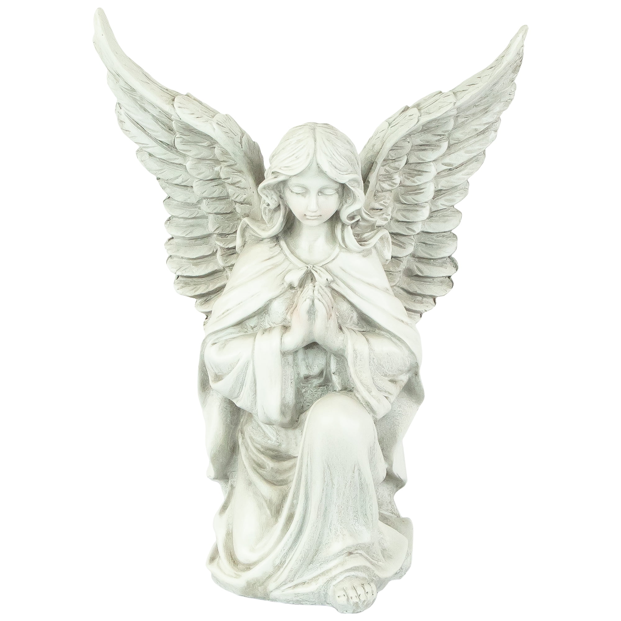 Northlight 15.25" Angel Kneeling in Prayer Outdoor Garden Statue