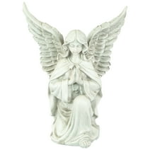Northlight 13" Kneeling Praying Angel Religious Outdoor Patio Garden Statue - Gray