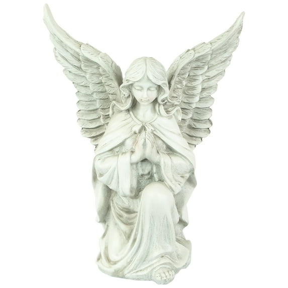 Northlight 15.25" Angel Kneeling in Prayer Outdoor Garden Statue