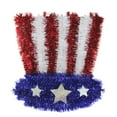 thumbnail image 1 of Northlight 13" Red and Blue Patriotic Uncle Sam Hat Window Decor, 1 of 3