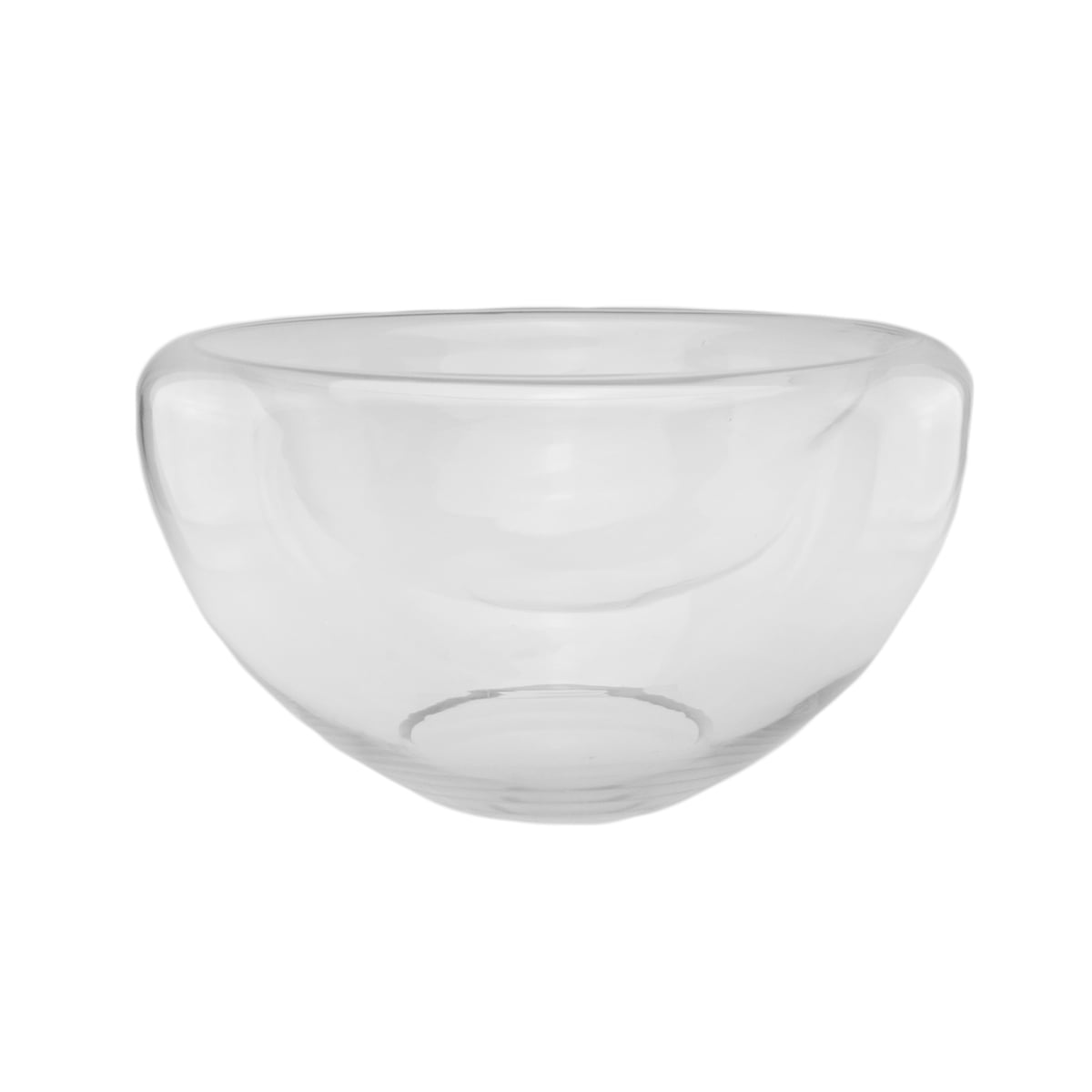 Transparent Glass Concave Tabletop Candle Holder