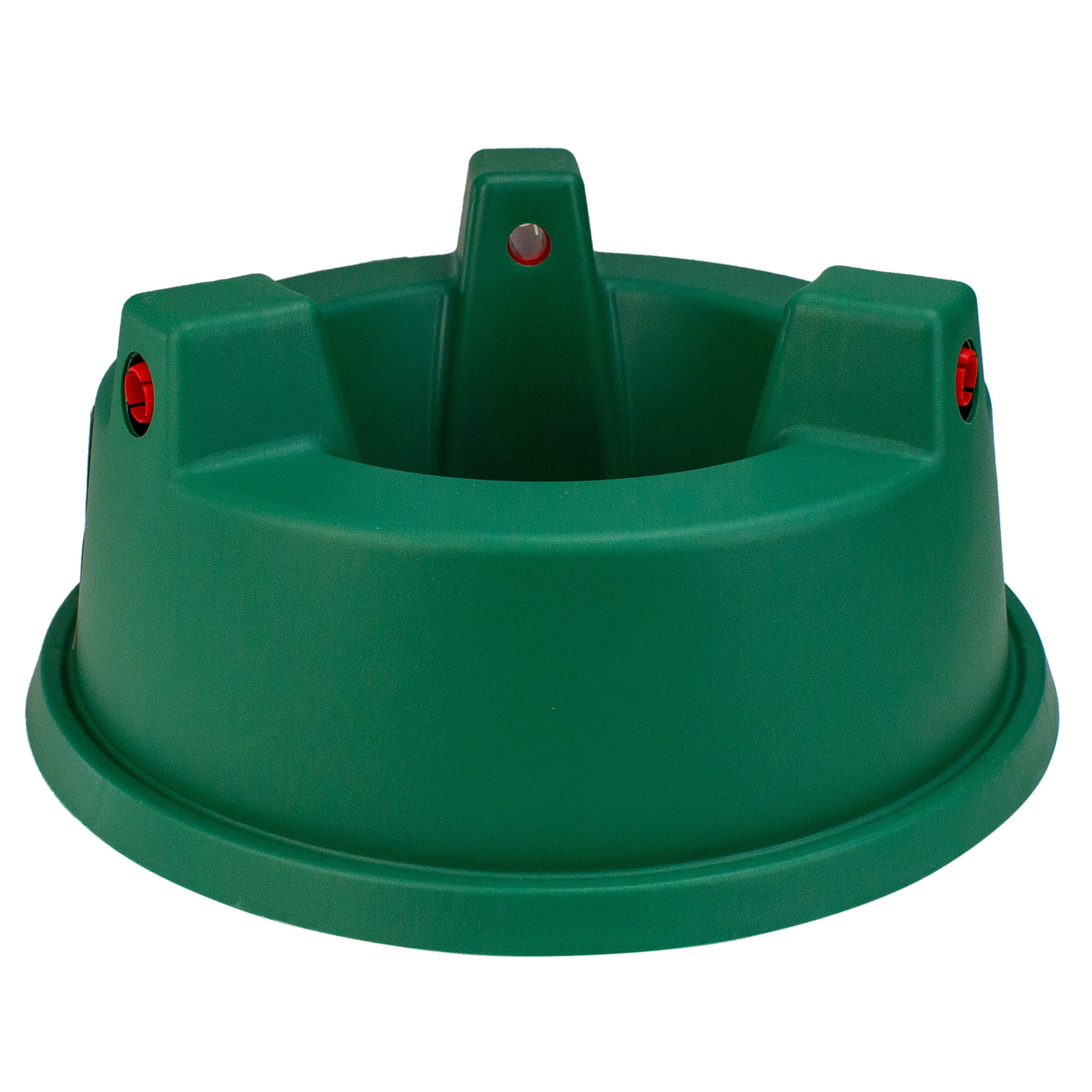 Northlight 13" Wide Mouth Green and Red Watering Christmas Tree Stand