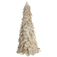 thumbnail image 1 of Northlight 14.5" Gold Feather Table Top Christmas Tree with Glitter, 1 of 4
