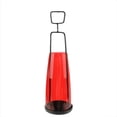 thumbnail image 1 of Northlight 14.5" Retro Inspired Transparent Red Decorative Glass Tea Light Candle Holder, 1 of 1