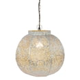thumbnail image 1 of Northlight 14.5" White and Gold Moroccan Style Hanging Lantern Ceiling Light Fixture, 1 of 4