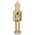 thumbnail image 1 of Northlight 14.75" Unfinished Paintable Wooden Christmas Nutcracker with a Crown, 1 of 5