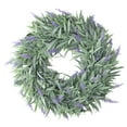 thumbnail image 1 of Northlight 14” Artificial Dusty Purple Springtime Wispy Lavender Wreath, 1 of 2