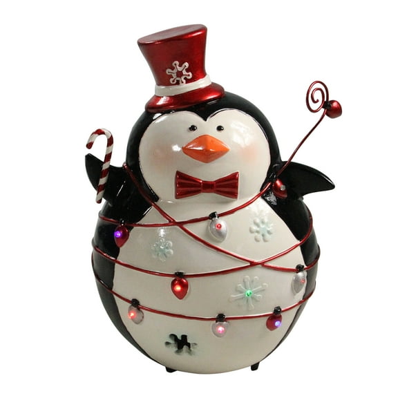 Northlight 14" Black and White Penguin LED Lighted Christmas Decor