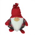 thumbnail image 1 of 14" Charcoal Gray and Red "Doug" Gnome Christmas Tabletop Decoration, 1 of 2