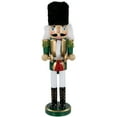 thumbnail image 1 of Northlight 14" Green and White Cymbalist Christmas Nutcracker, 1 of 5