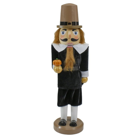 Northlight 14-Inch Pilgrim Man Wooden Fall Harvest Thanksgiving Nutcracker