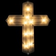 thumbnail image 1 of Northlight Lighted Cross Easter Window Decoration - 14", 1 of 8