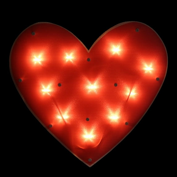 Northlight 14" Lighted Heart Valentine's Day Window Silhouette