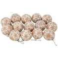 thumbnail image 1 of Northlight 14-Piece Brown Snowflake Decoupage Christmas Ball Ornament Set, 2.25" (60mm), 1 of 6