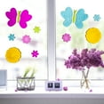 thumbnail image 1 of Northlight 14-Piece Butterflies and Flowers Spring Gel Window Clings, 1 of 6