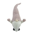 thumbnail image 1 of Northlight LED Lighted Round Rattan Christmas Gnome Figure - 14" - Pink and Cream, 1 of 4