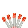 thumbnail image 1 of 15 Battery Operated Orange LED Micro Wide Angle Mini Christmas Lights - 4.8 ft Red Wire, 1 of 2