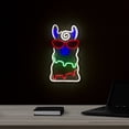 thumbnail image 1 of Northlight LED Alpaca Neon Lighted Wall Art - 15.5" - Multicolor, 1 of 7
