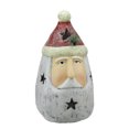 thumbnail image 1 of 15" White and Red Battery Operated LED Lighted Santa Claus Head Christmas Tabletop Decor, 1 of 1