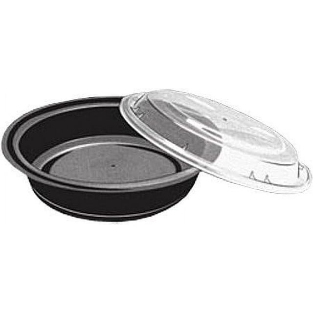Northlight 150Count 48 oz. Black Microwavable Plastic Take Out