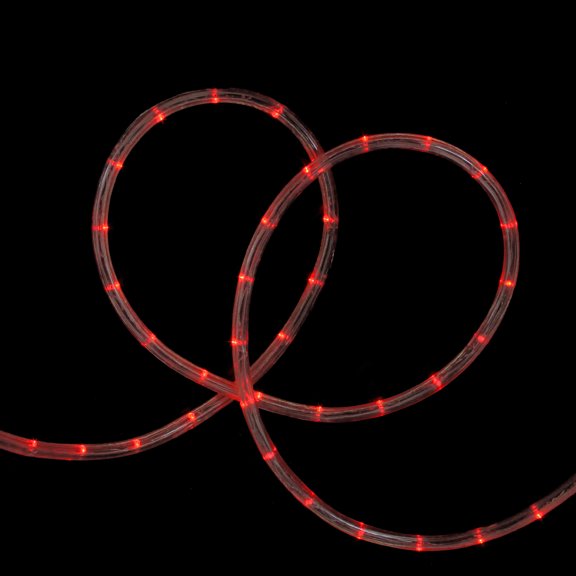 Northlight Commercial Grade LED Outdoor Christmas Spool Rope Lights - Red - 150' Clear Wire