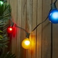 thumbnail image 1 of Northlight 15ct G50 Satin Globe String Lights Multi-Color - 13.75' Green Wire, 1 of 3