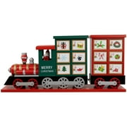 Northlight 16.5" Locomotive Train Wooden Christmas Advent Calendar