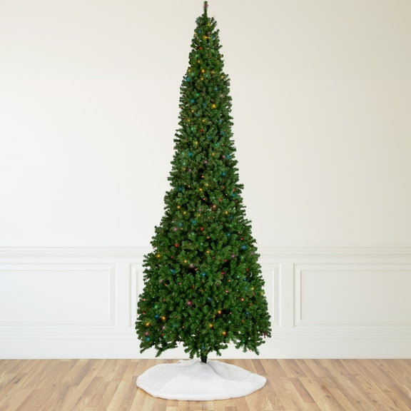 Northlight 16 FT Pre-Lit Commercial Pendleton Spruce Slim Artificial Christmas Tree, Multicolor