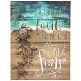 thumbnail image 1 of Northlight Sea Turtles Let Your Faith Be Bigger Than Your Fear Wall Sign - 16" x 12", 1 of 5