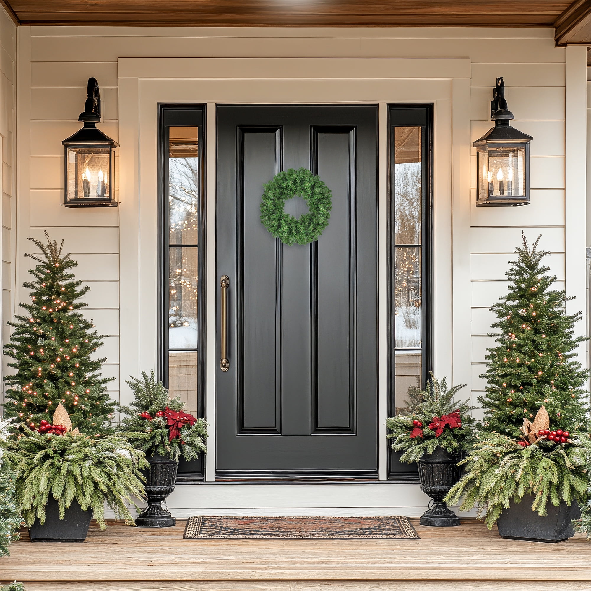 Northlight 16" Unlit Colorado Spruce 2-Tone Artificial Christmas Wreath