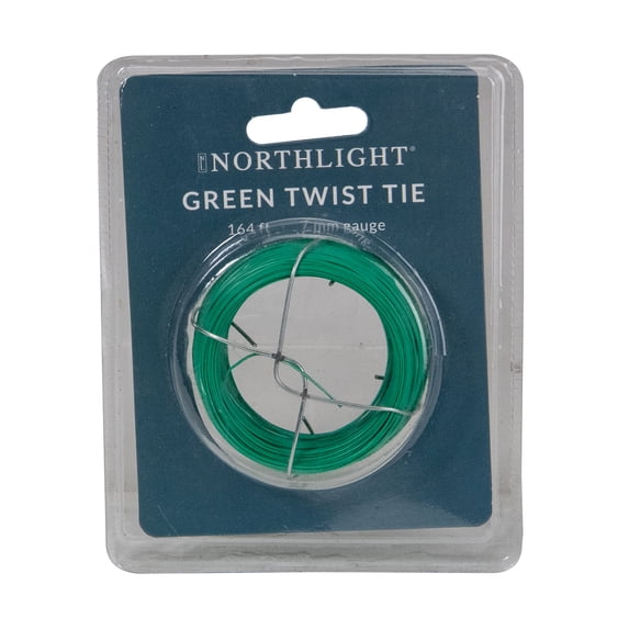 Northlight 164' Green All Purpose Twist Ties
