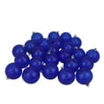 thumbnail image 1 of 16ct Blue Transparent Shatterproof Christmas Ball Ornaments 3.25" (80mm), 1 of 1