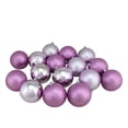 thumbnail image 1 of Northlight 16ct Shatterproof 4-Finish Christmas Ball Ornament Set 3” - Purple, 1 of 1